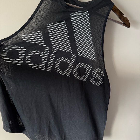 ADIDAS PERFORMANCE MAGIC LOGO RACER BACK TANK BLACK SIZE LARGE - Picture 2 of 6